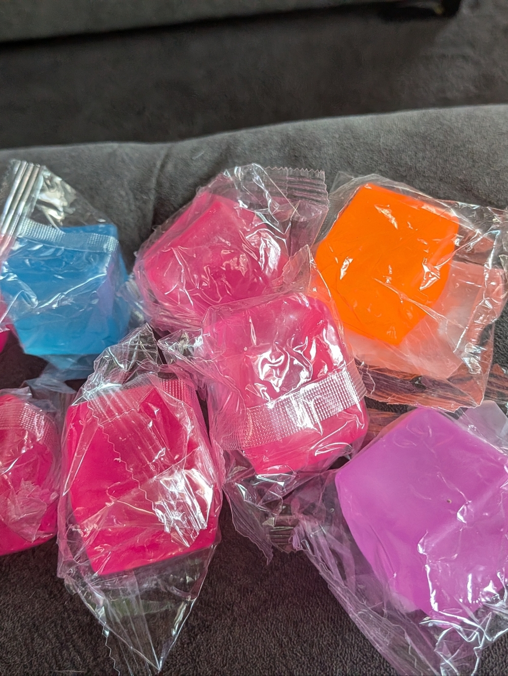 Two Mini Squishy Cubes. Great For Small Hands. New In Package